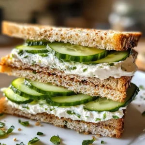 Refreshing Cucumber and Herb Tea Sandwiches