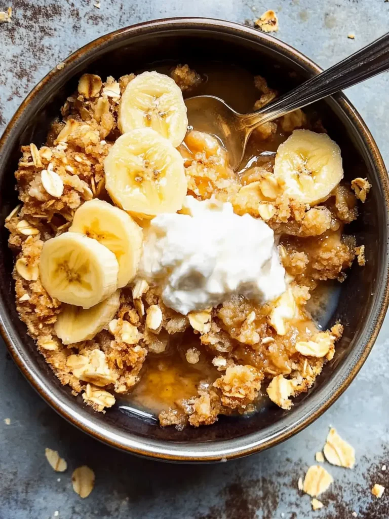 Easy Banana Crumble