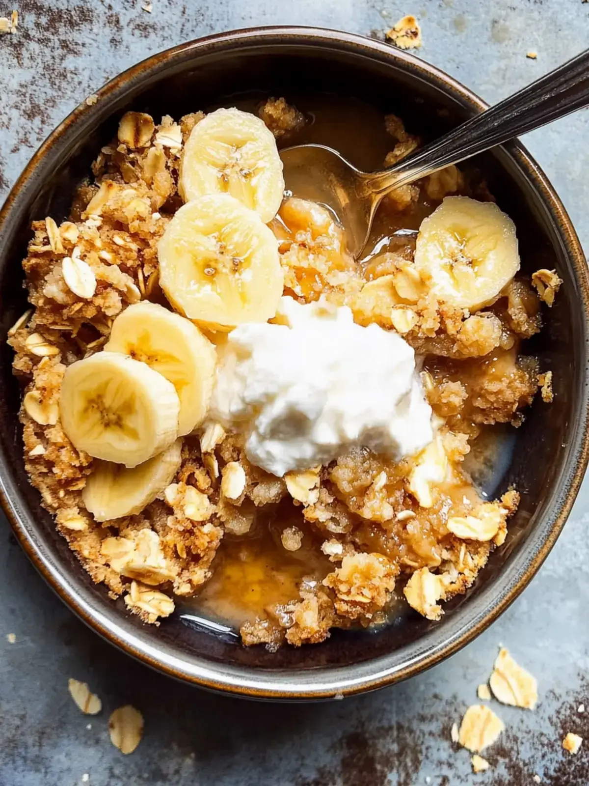 Easy Banana Crumble