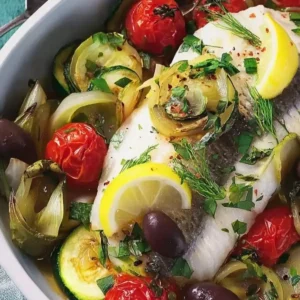 Fish with Vegetables from the Oven