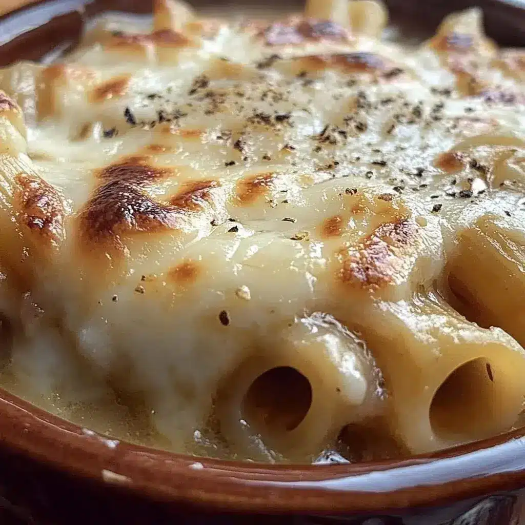 French Onion Pasta Soup