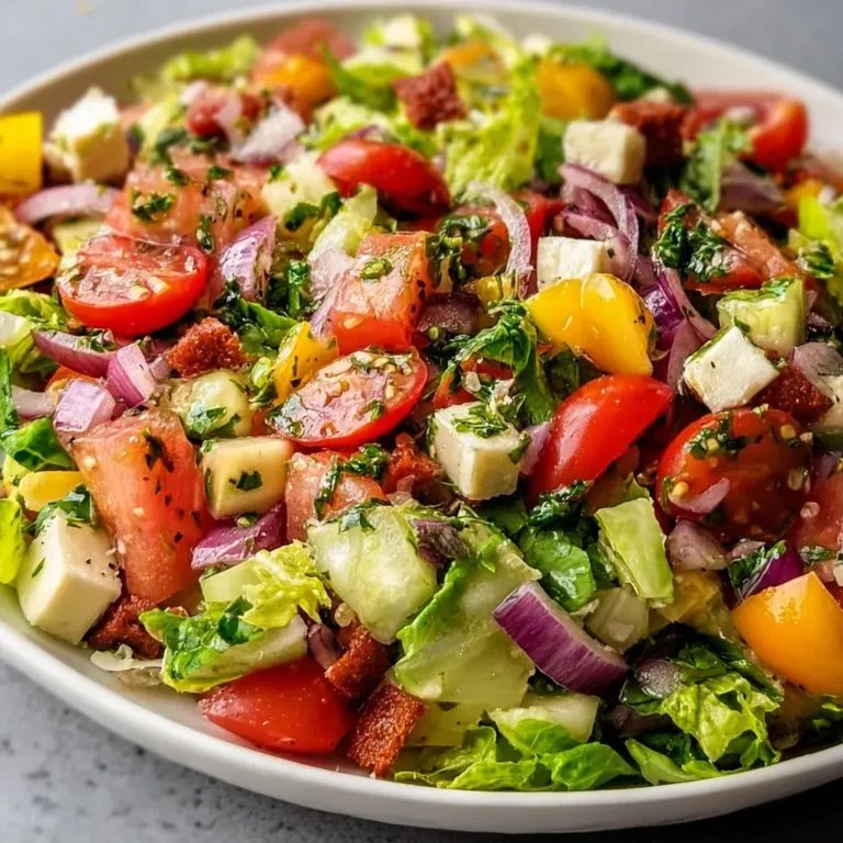 Fresh Italian Chopped Salad Recipe: Irresistibly Crisp & Zesty!