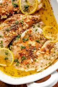 Garlic Butter Oven Baked Tilapia