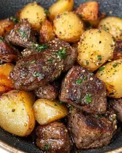 Garlic Butter Steak and Potatoes