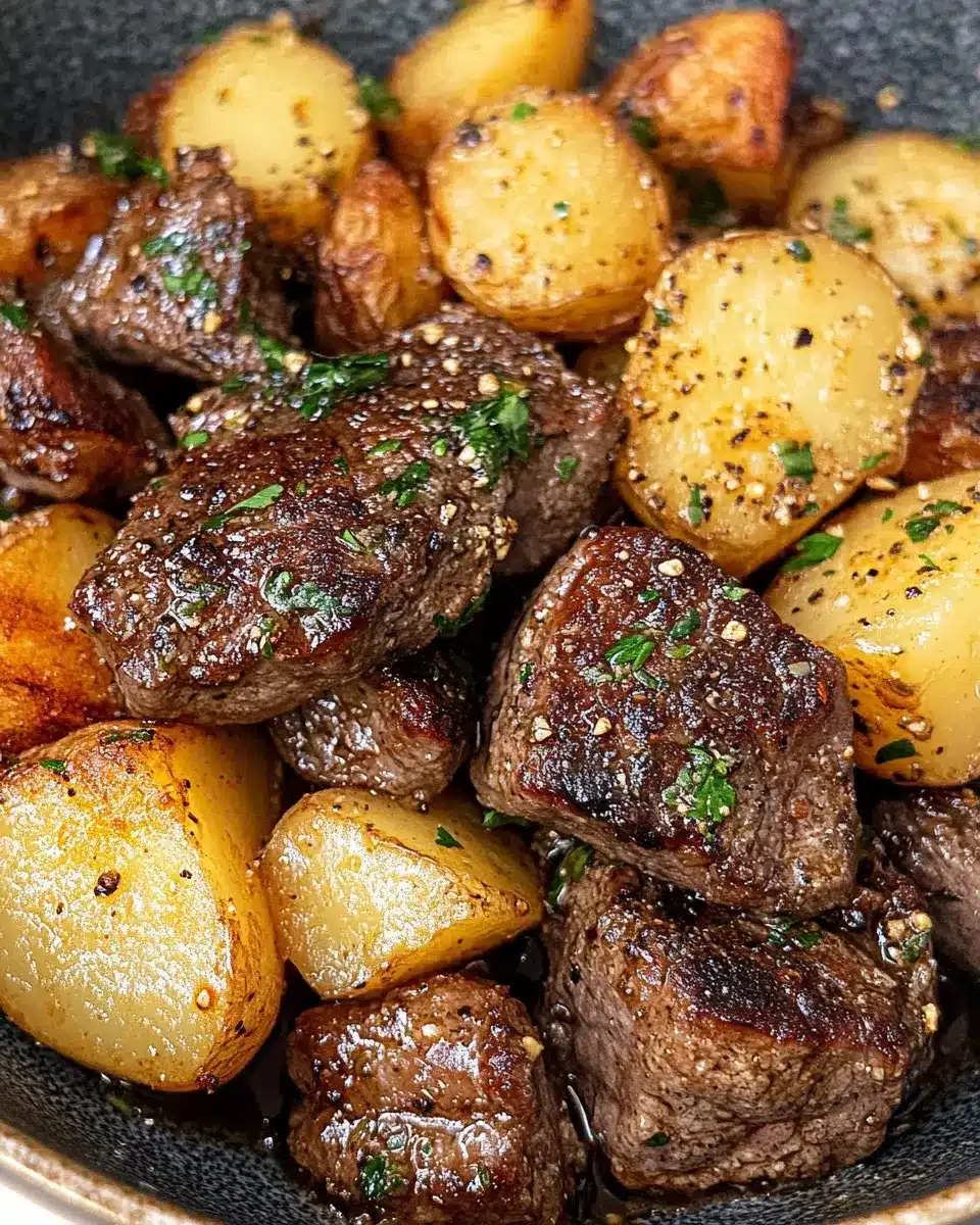 Garlic Butter Steak and Potatoes