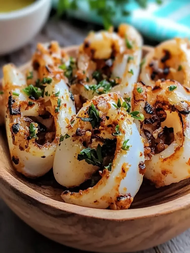 Garlic Parsley Grilled Squid