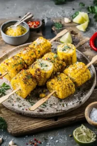 Grilled Corn on the Cob with Herb Butter