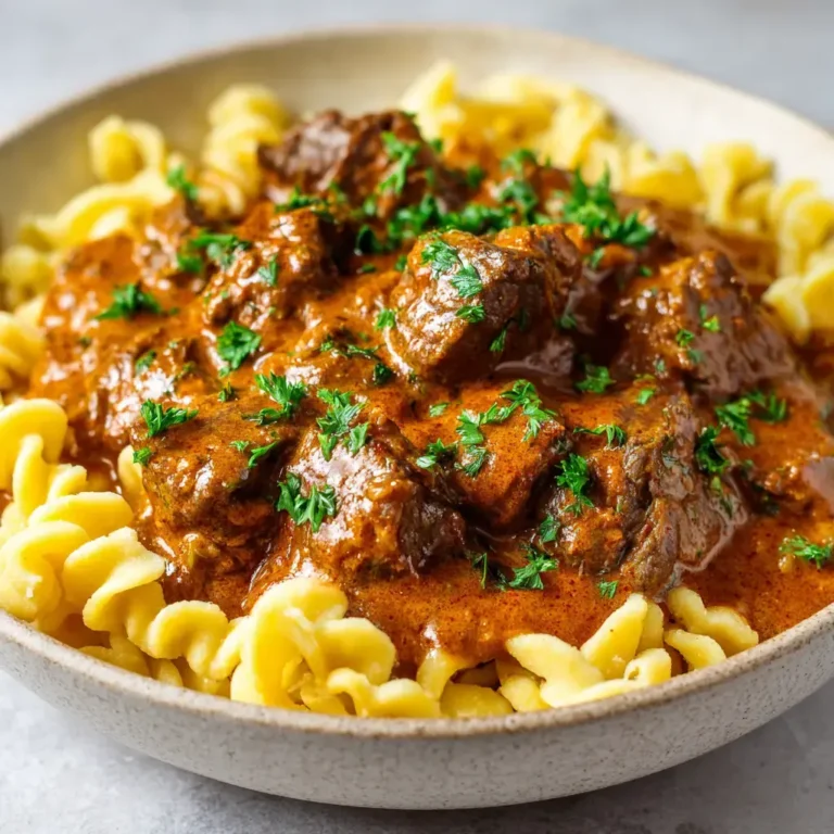 German Creamy Goulash (Authentic Rahmgulasch Recipe)