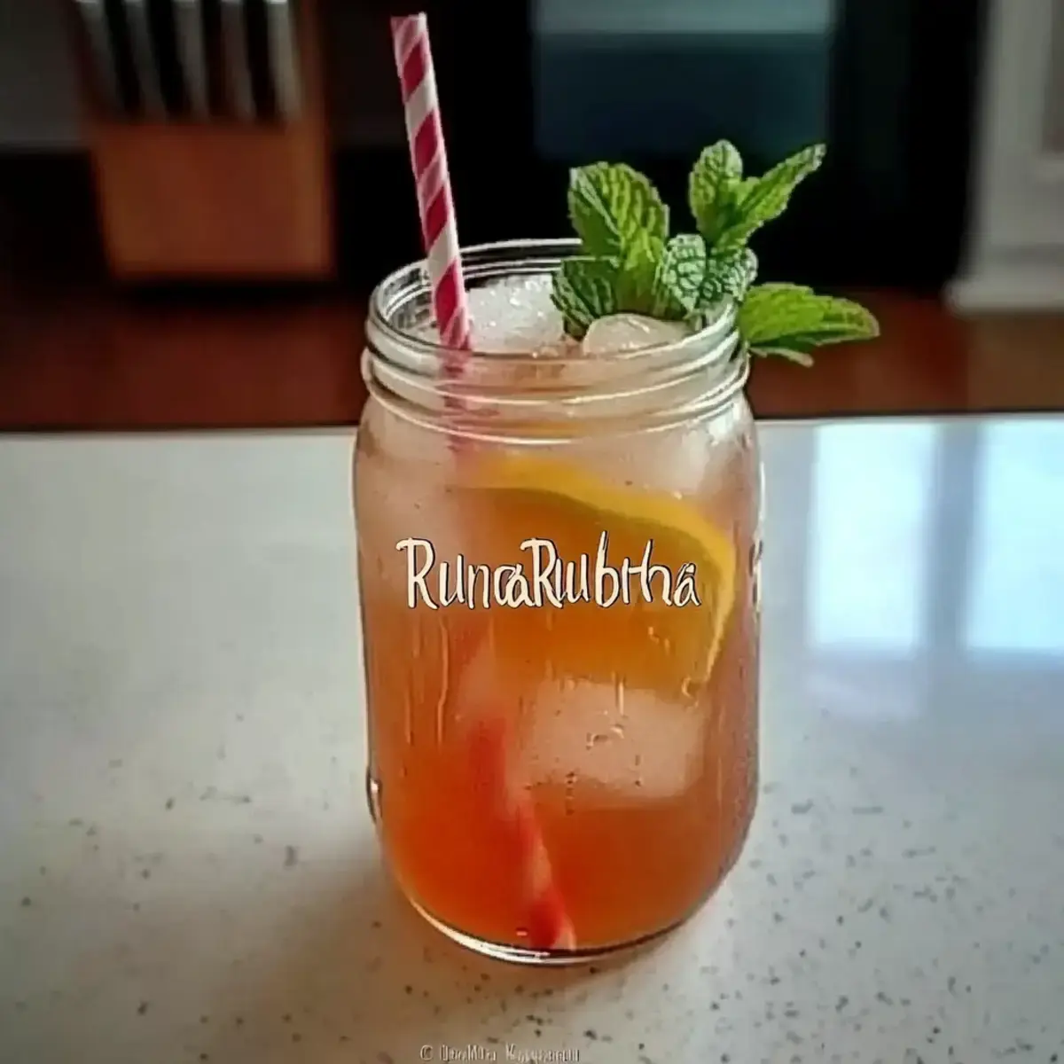 Grandmas Iced Rhubarb Tea