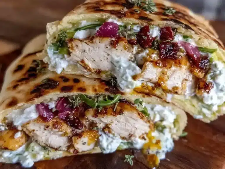 Flavorful Greek Chicken Gyro Wrap Recipe with Easy Homemade Tzatziki