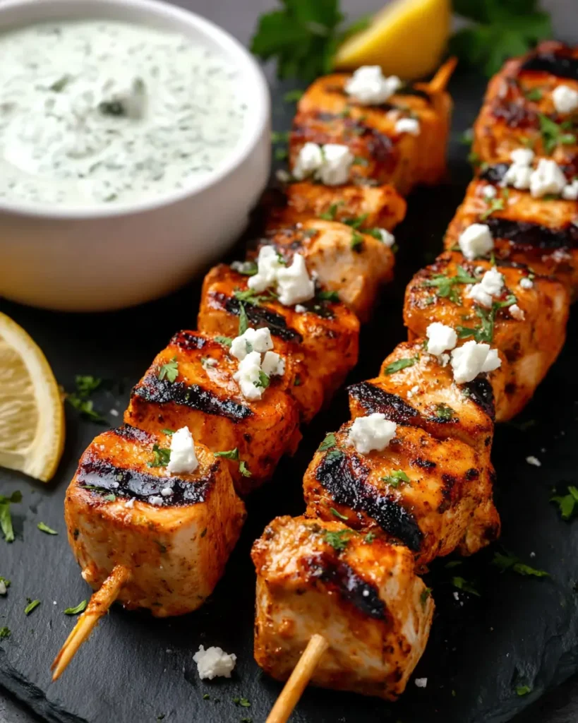 Greek Grilled Chicken Kabobs