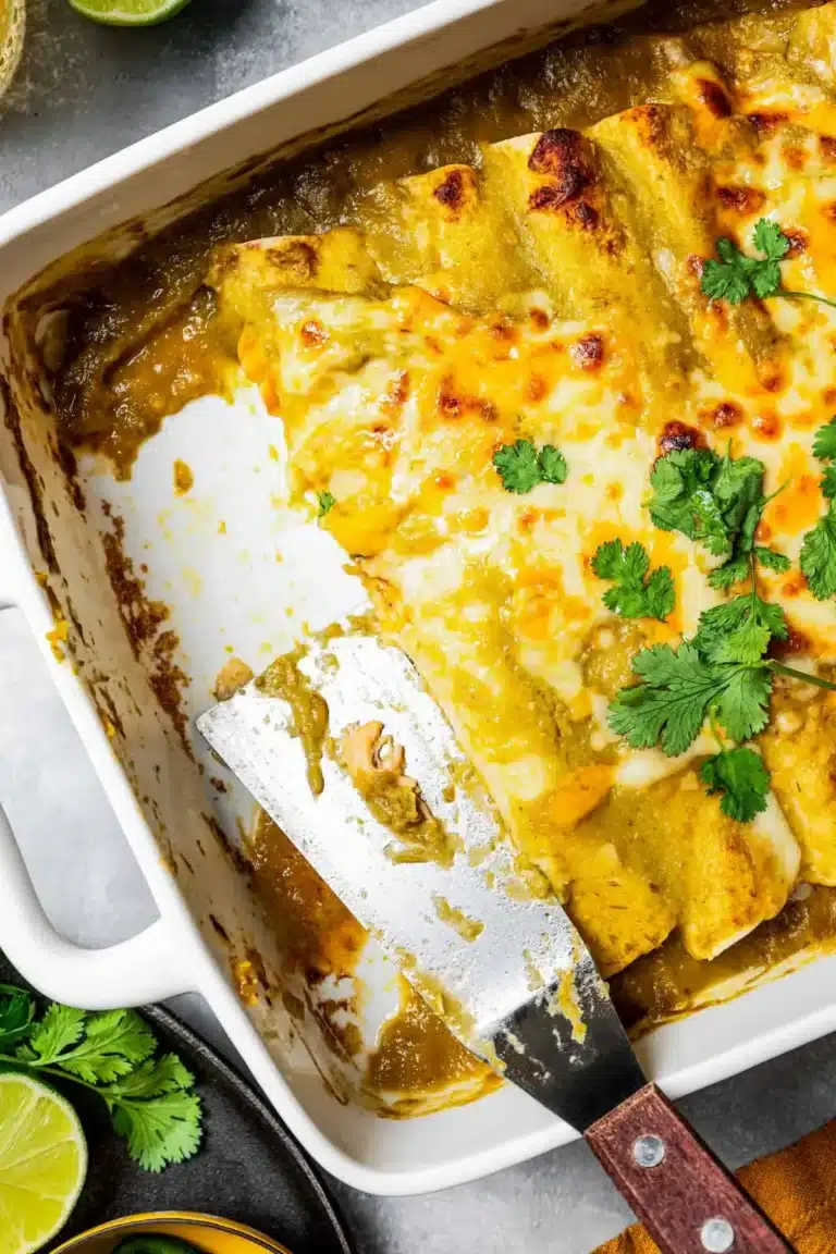 Green Chili Chicken Enchiladas