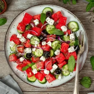 Greek Watermelon Salad