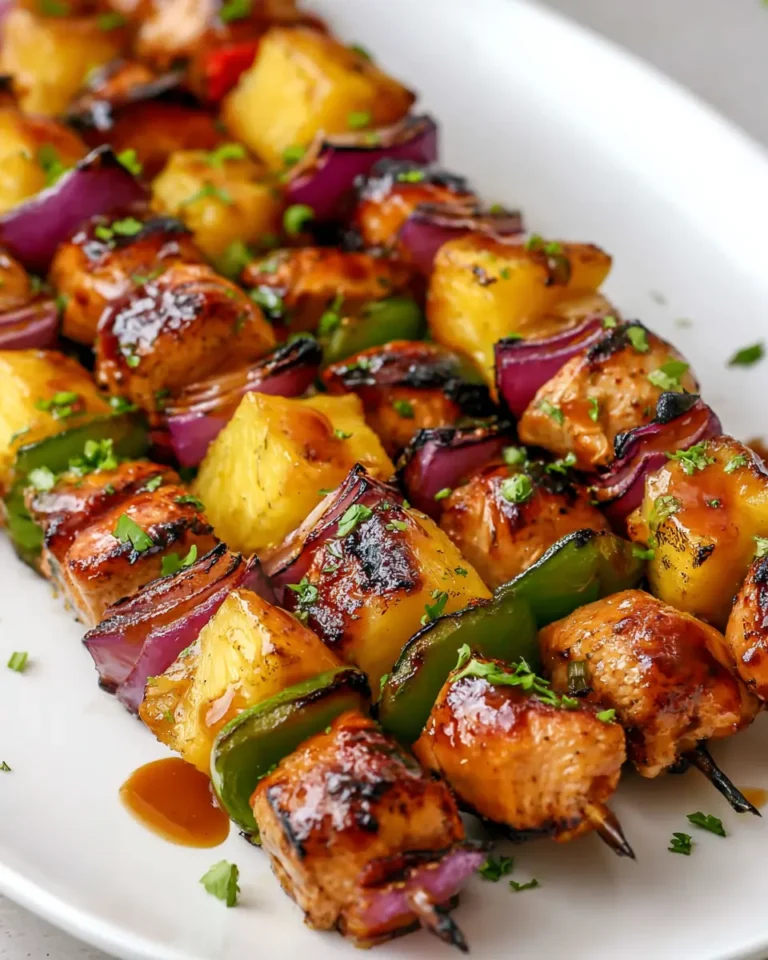 Grilled Chicken Pineapple Kabobs