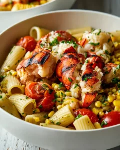 Grilled Lobster Tail Pasta