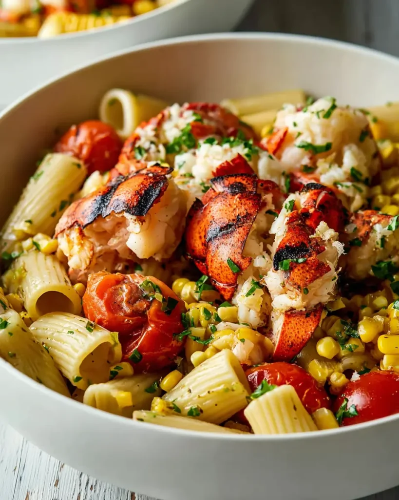 Grilled Lobster Tail Pasta
