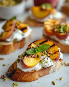 Grilled Peaches with Burrata