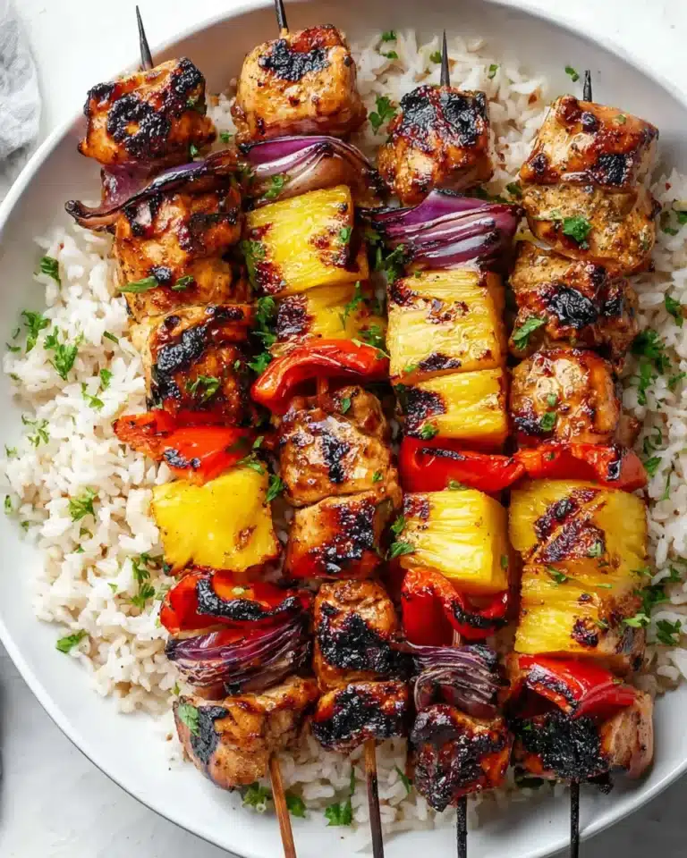 Grilled Pineapple Chicken Kabobs
