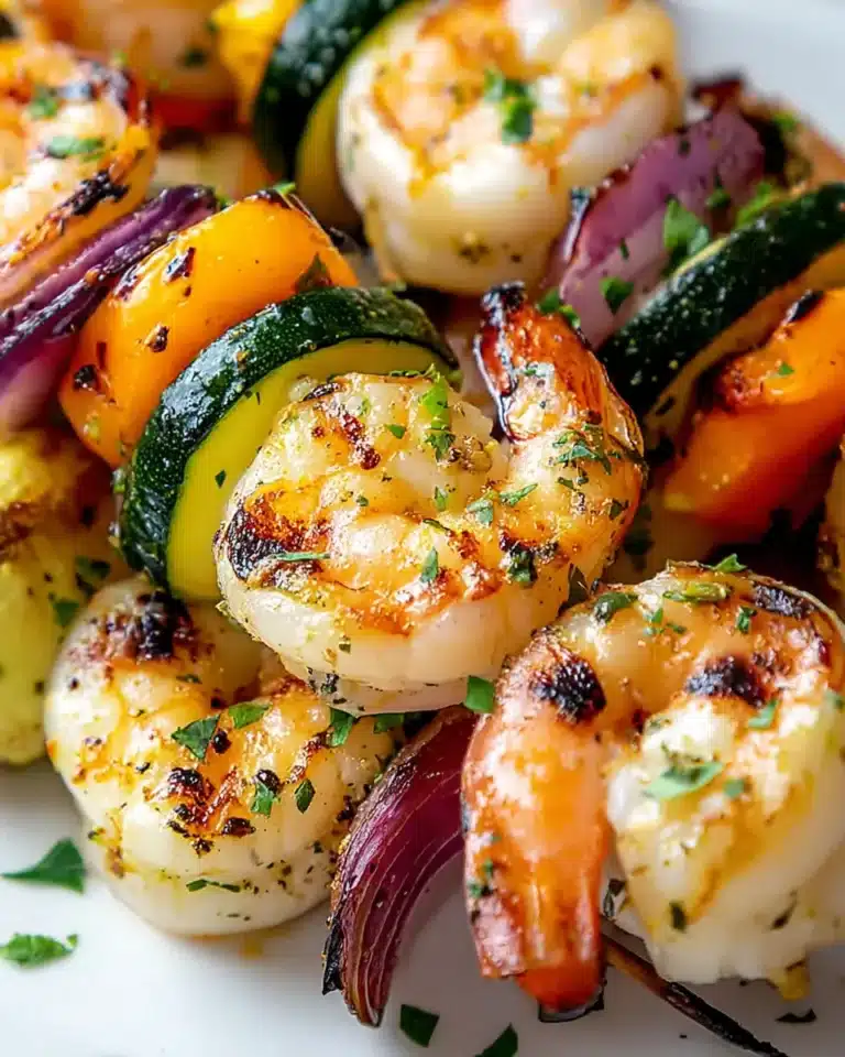 Grilled Shrimp Kabobs with Veggies