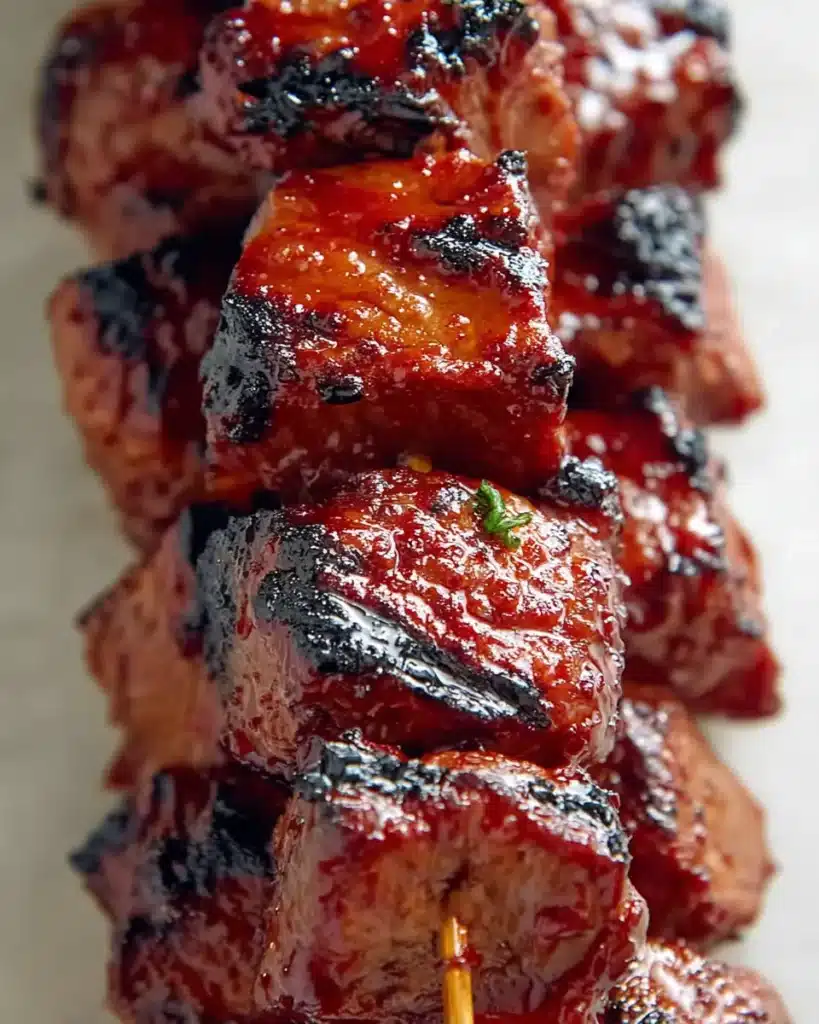Grilled Teriyaki Steak Kabobs