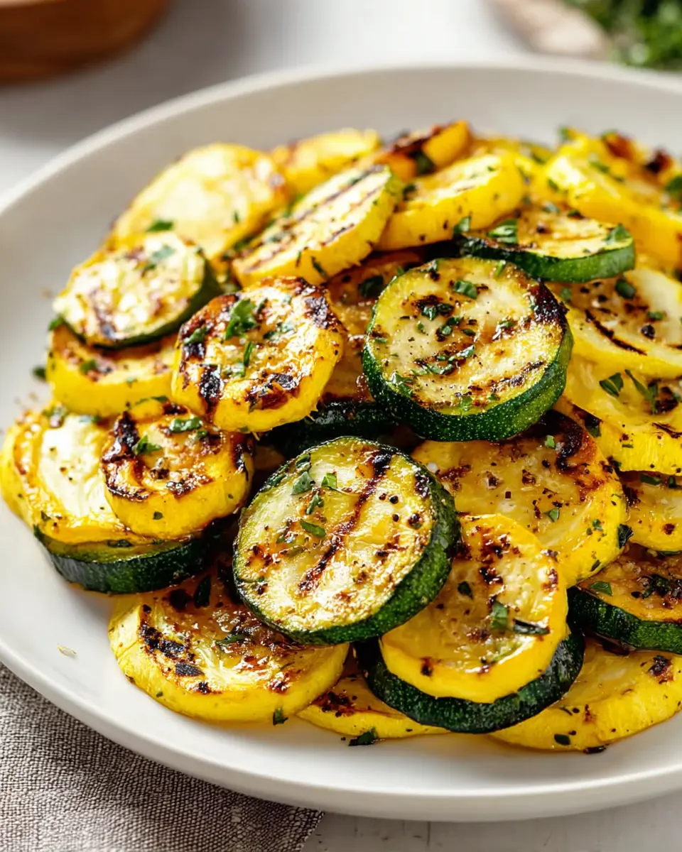 Grilled Zucchini and Squash