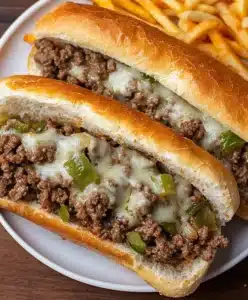 Ground Beef Philly Cheesesteak