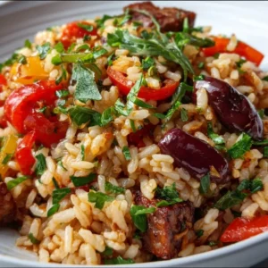Healthy Mediterranean Rice Bowl Recipe
