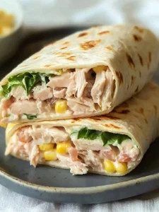 Healthy Tuna Melt Wrap