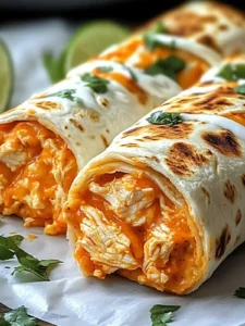 High Protein Low Calorie Cheesy Buffalo Chicken Burritos