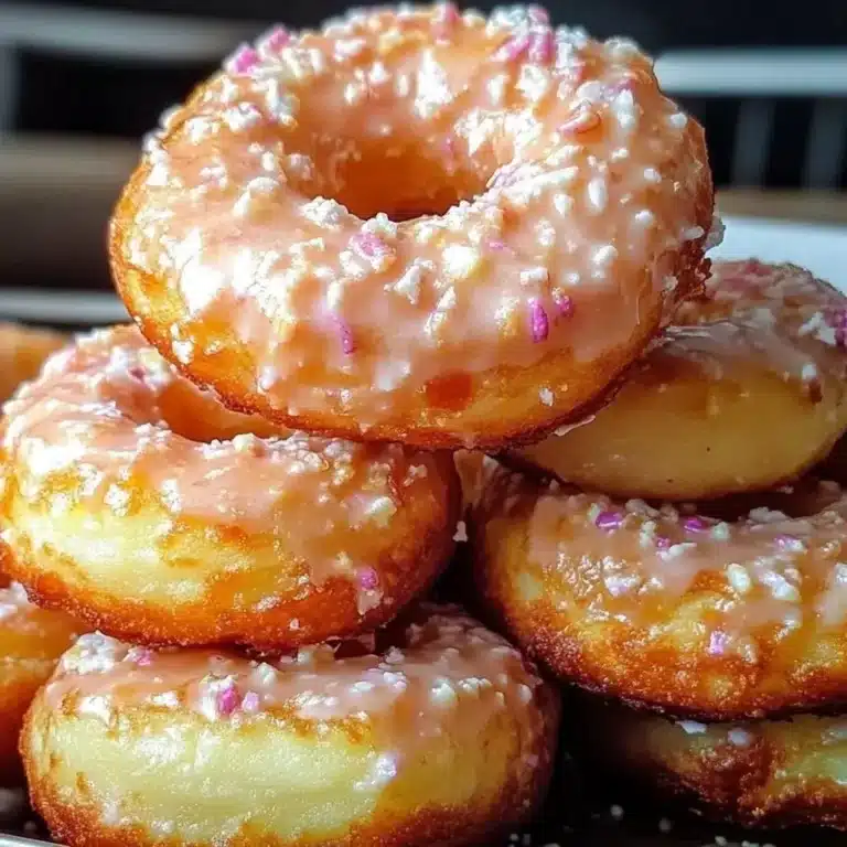 Homemade Potato Donuts Milk