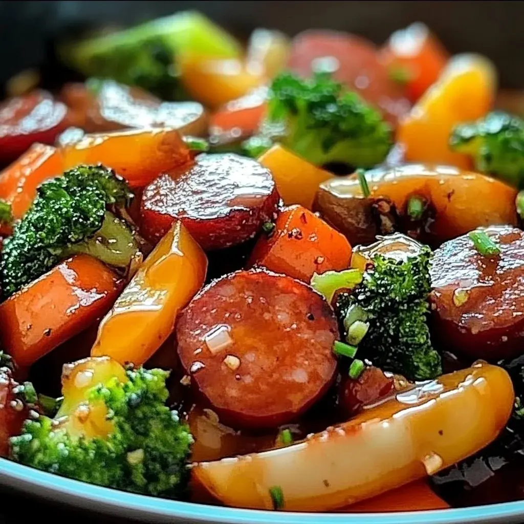 Honey Garlic Kielbasa and Veggies