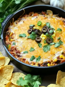 Ultimate Hot 7 Layer Dip