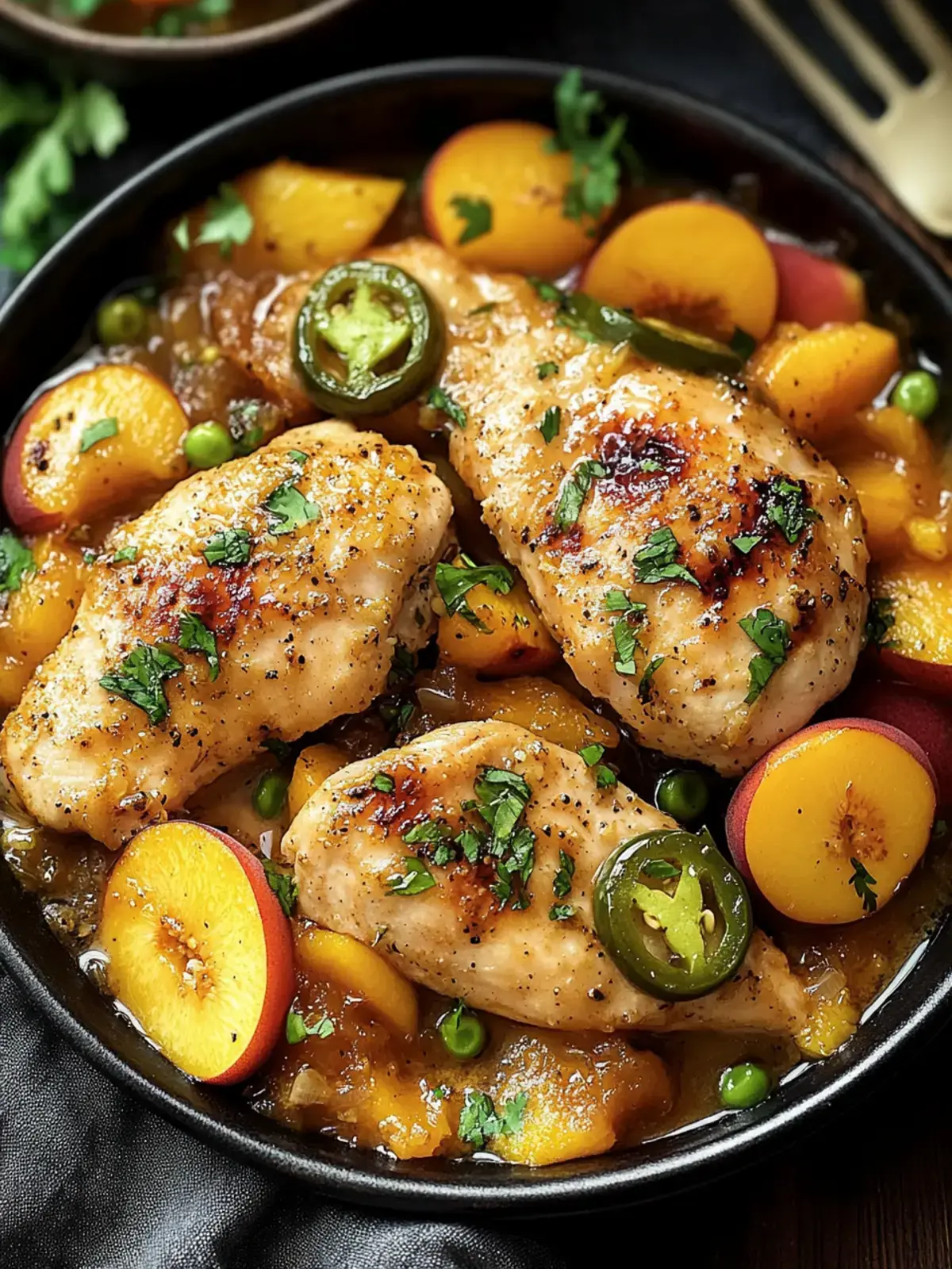 Jalapeno Peach Chicken