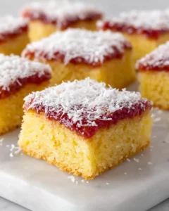 Jam and Coconut Cake