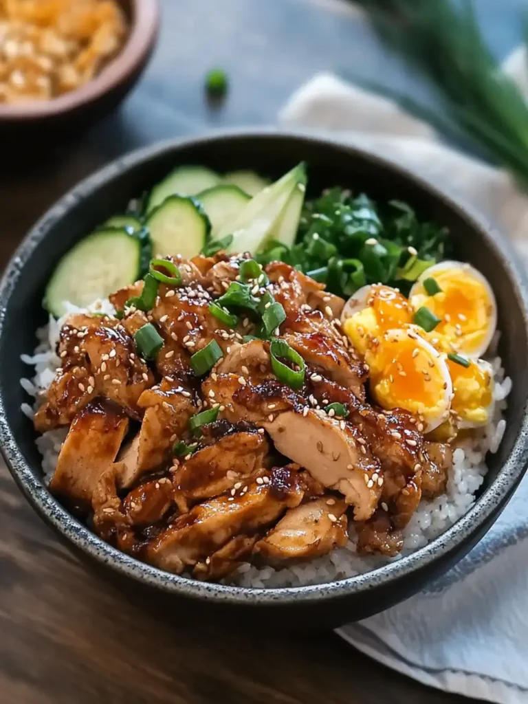 Japanese Chicken and Egg Rice Bowl