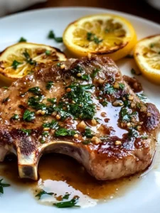 Juicy Sicilian Pork Chops