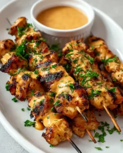 Keto Bang Bang Chicken Skewers