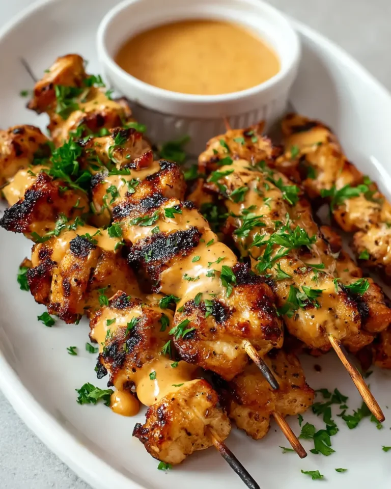 Keto Bang Bang Chicken Skewers