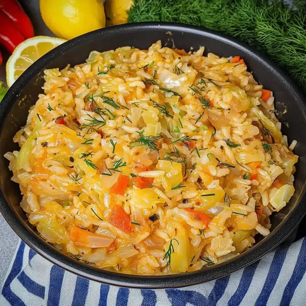 Lahanorizo Greek Rice with Cabbage