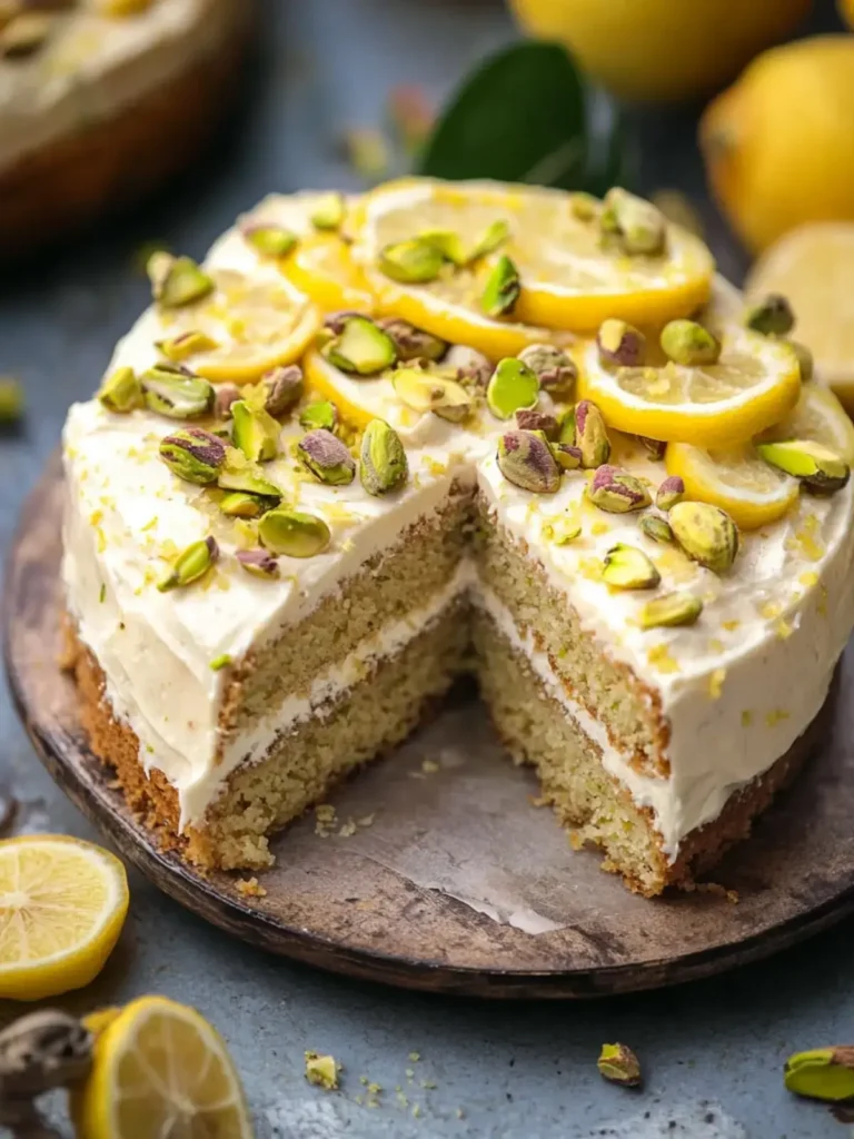 Ultimate Lemon Pistachio Cake That’s Deliciously Moist