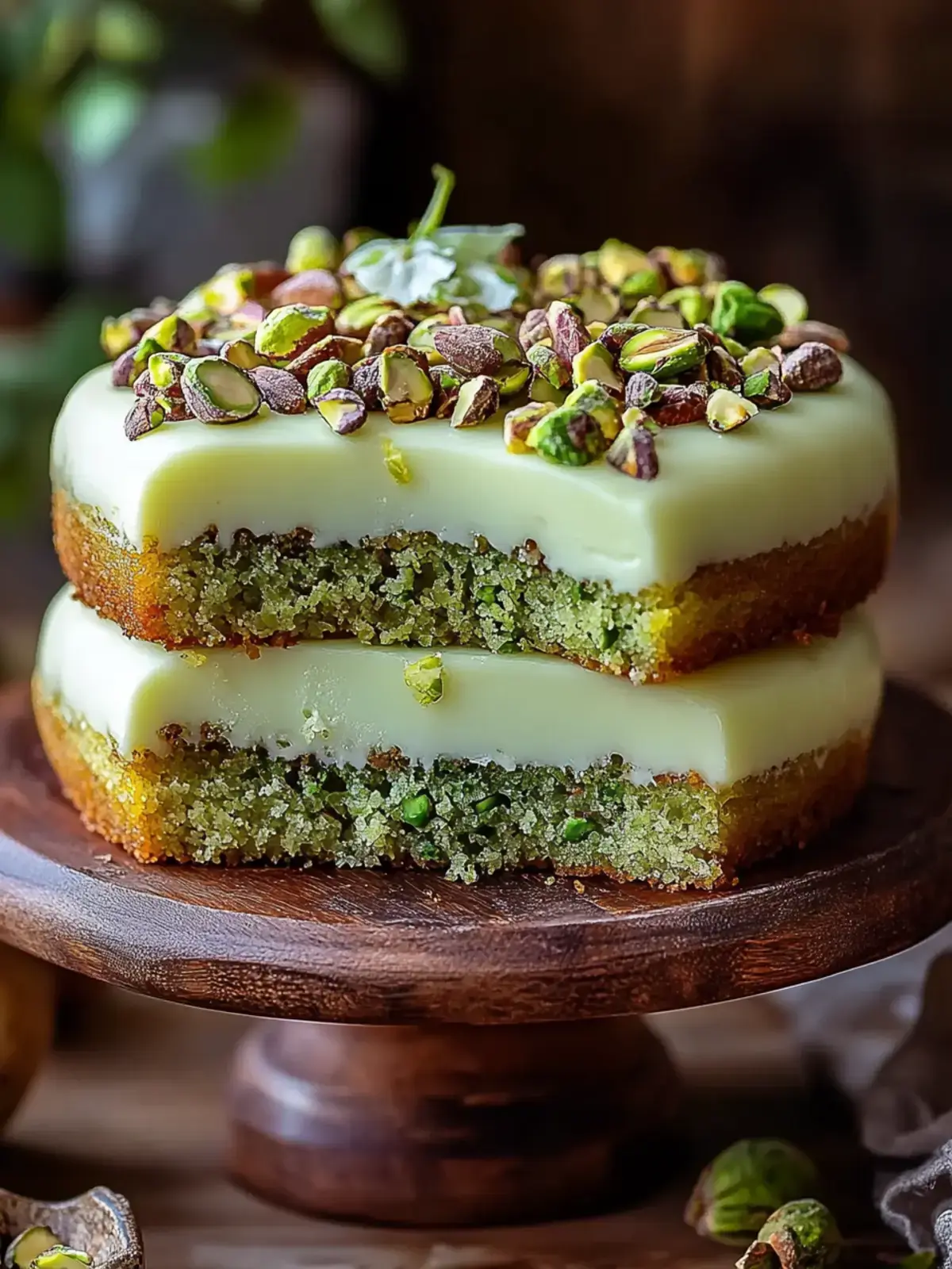 Lemon Pistachio Milk Cake
