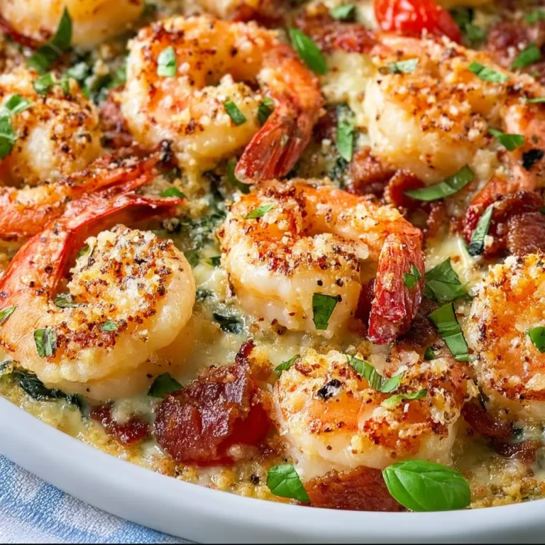 Low-Carb Tuscan Bake Shrimp