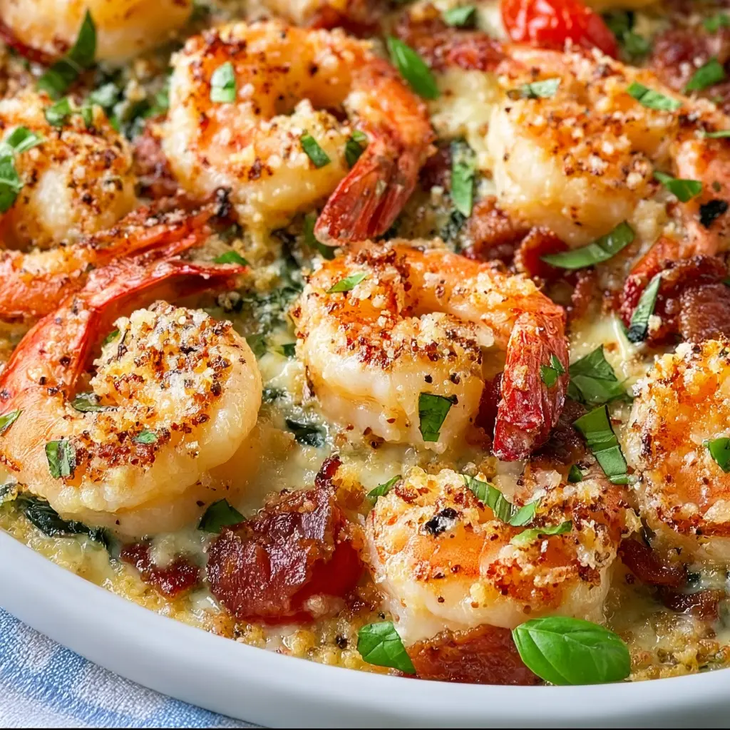 Low-Carb Tuscan Bake Shrimp
