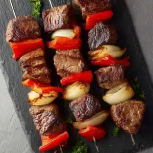 Marinated Steak Kabobs on the Grill