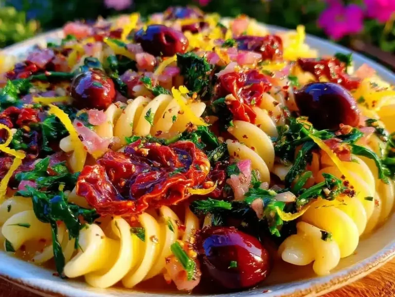 Mediterranean Lemon Herb Pasta Salad Recipe Easy Healthy Summer Side Dish