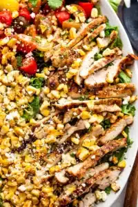 Grilled Mexican Corn Chicken Salad
