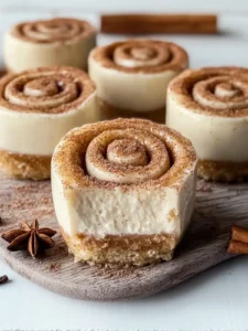 Mini Cinnamon Roll Cheesecakes