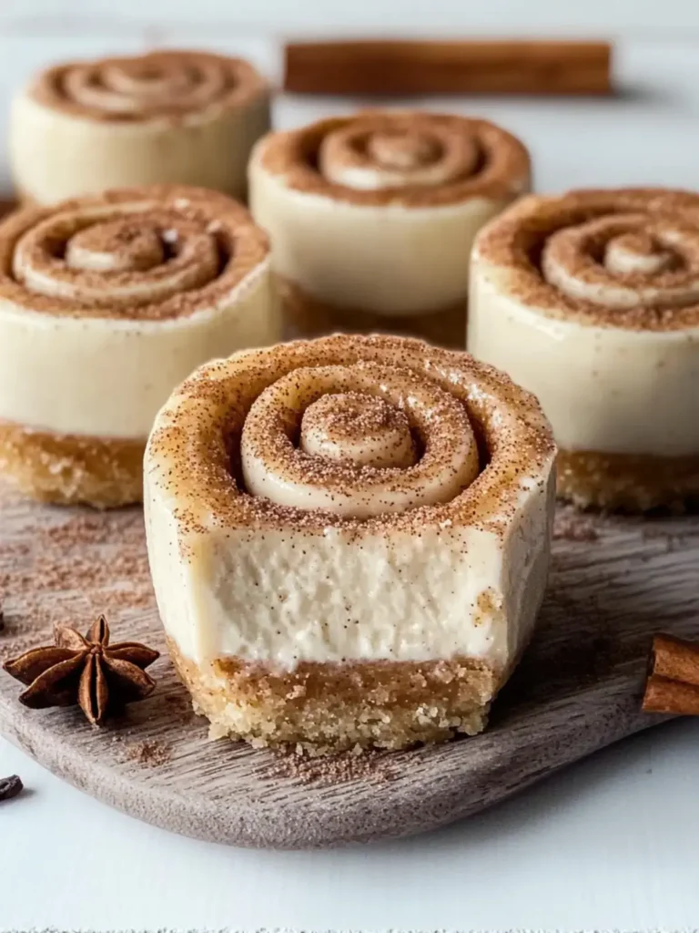 Mini Cinnamon Roll Cheesecakes
