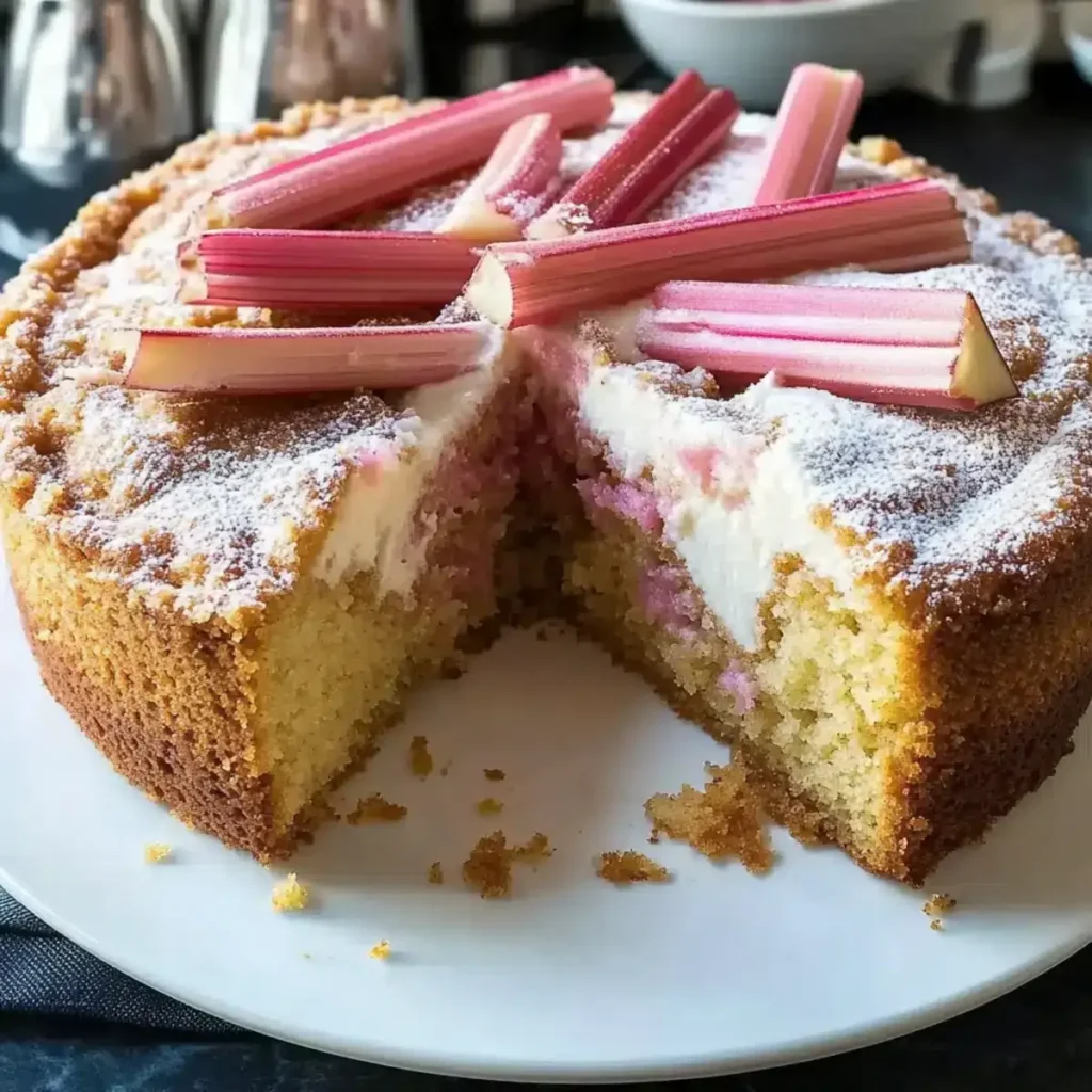 Irresistible Easy Norwegian Rhubarb Cake for Spring Delight