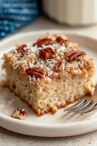 Oatmeal Cake with Coconut Pecan Frosting